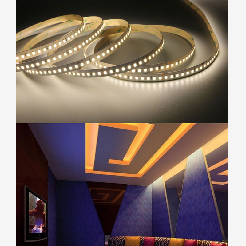 What material is used for flexible LED strips?