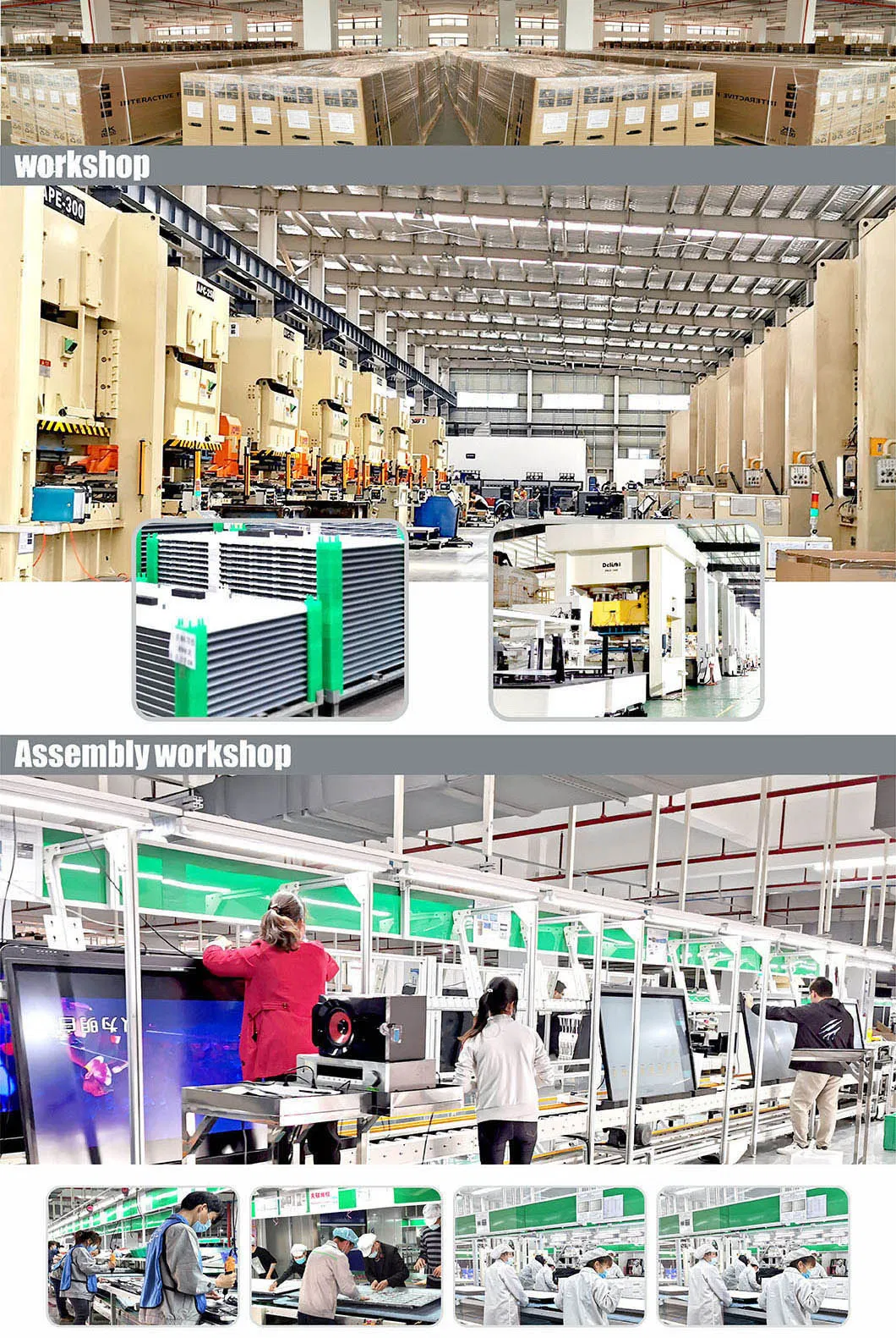 T6h86c 86 Inch Aluminum Alloy Front Frame Interaction All in One Workstation Android-Windows Dual System Board Interactive